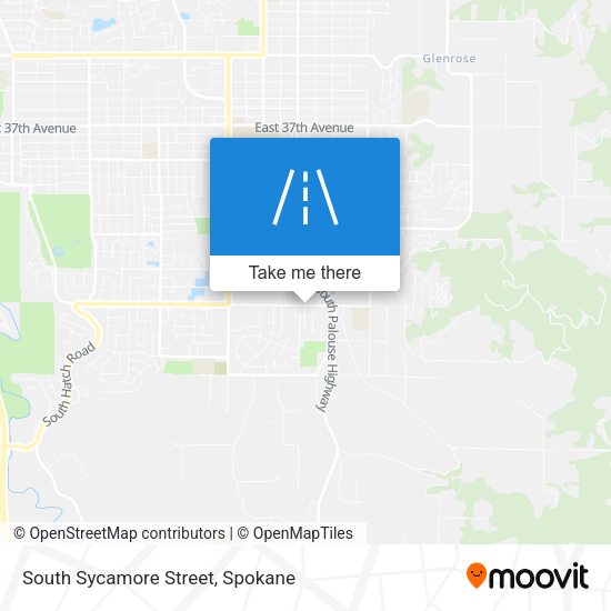 South Sycamore Street map