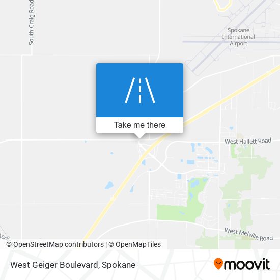 West Geiger Boulevard map