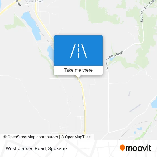 West Jensen Road map
