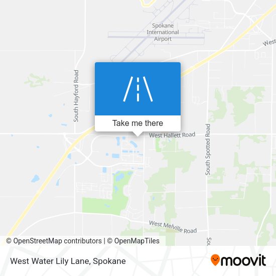 West Water Lily Lane map