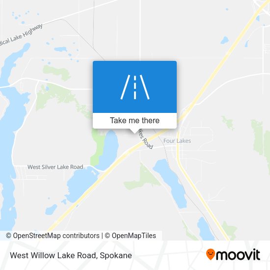 West Willow Lake Road map