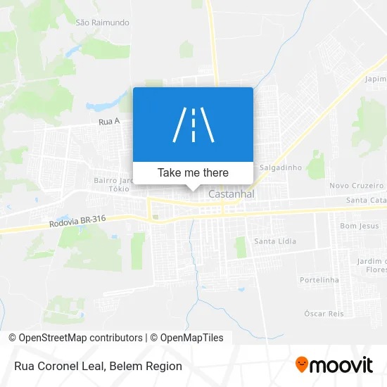 Rua Coronel Leal map