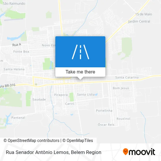 Rua Senador Antônio Lemos map