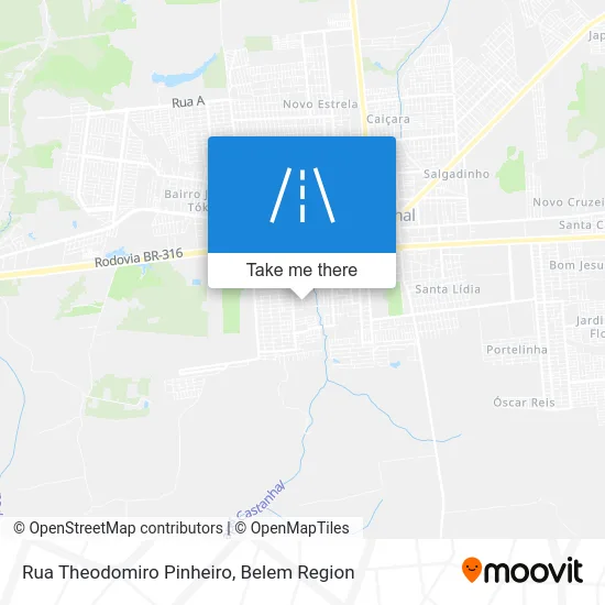 Rua Theodomiro Pinheiro map