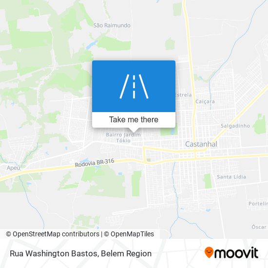 Rua Washington Bastos map