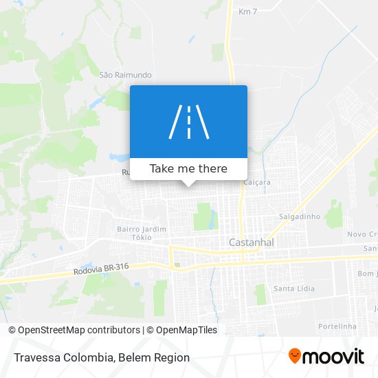 Mapa Travessa Colombia