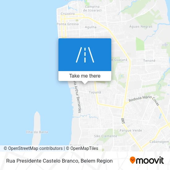 Rua Presidente Castelo Branco map