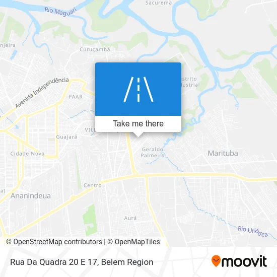 Rua Da Quadra 20 E 17 map