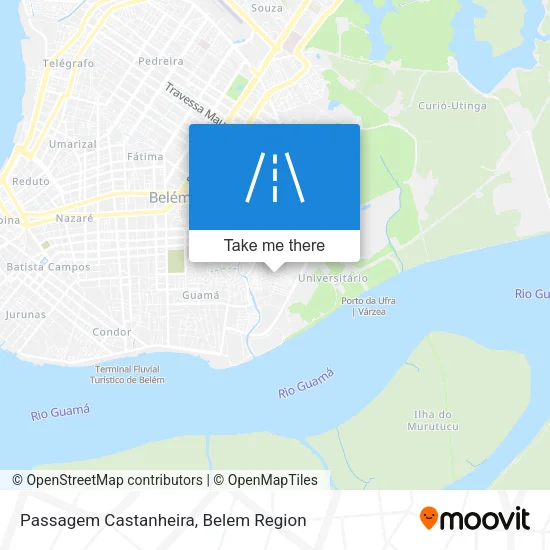 Passagem Castanheira map