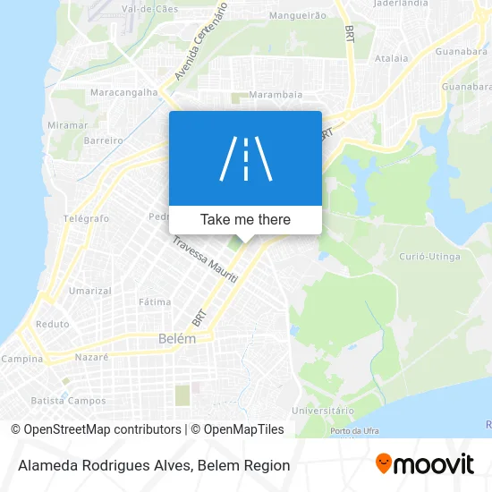 Alameda Rodrigues Alves map