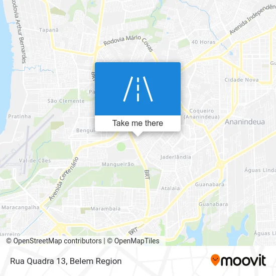 Rua Quadra 13 map