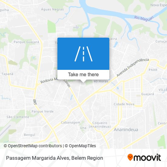 Mapa Passagem Margarida Alves