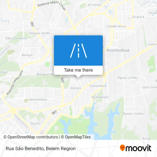 Rua São Benedito map