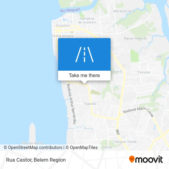 Rua Castor map