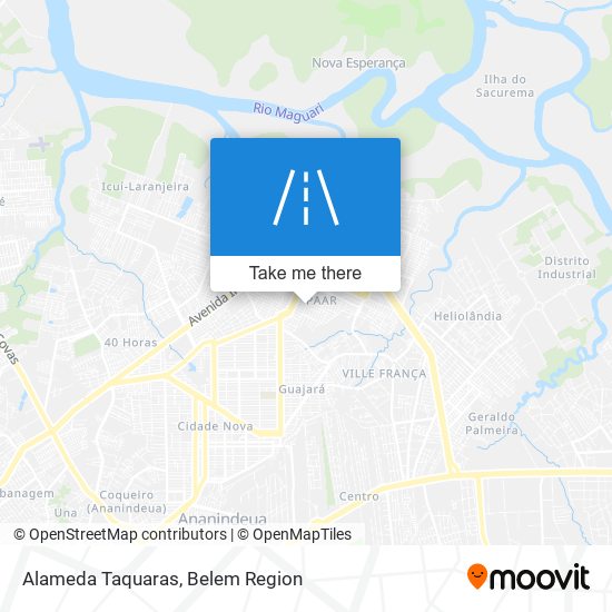 Alameda Taquaras map