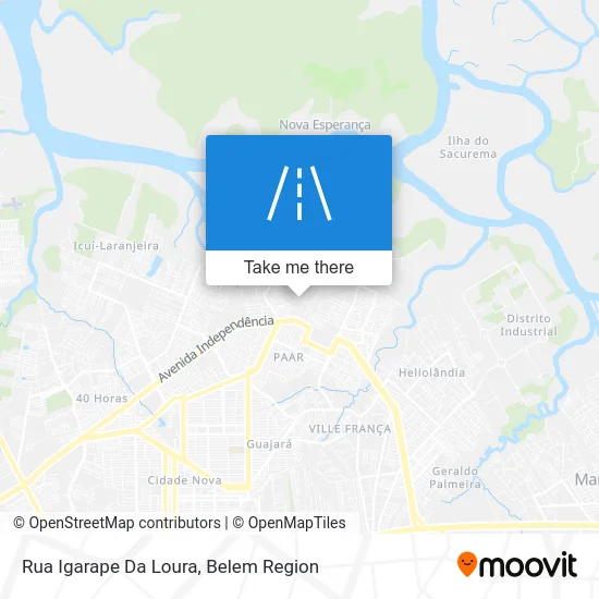 Rua Igarape Da Loura map