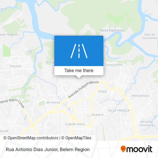 Rua Antonio Dias Junior map