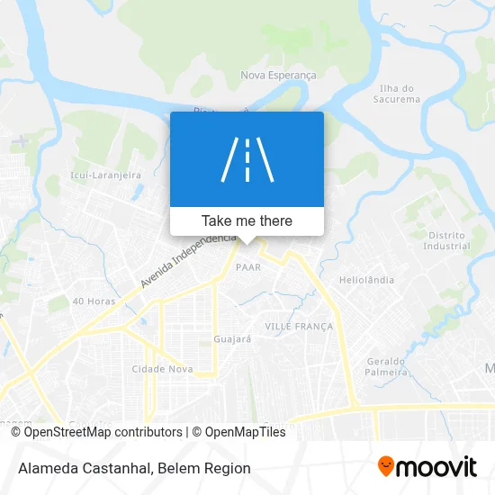 Alameda Castanhal map