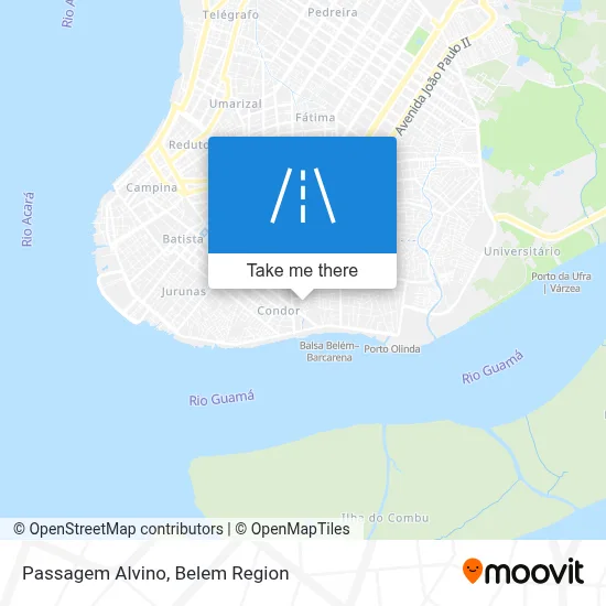 Passagem Alvino map