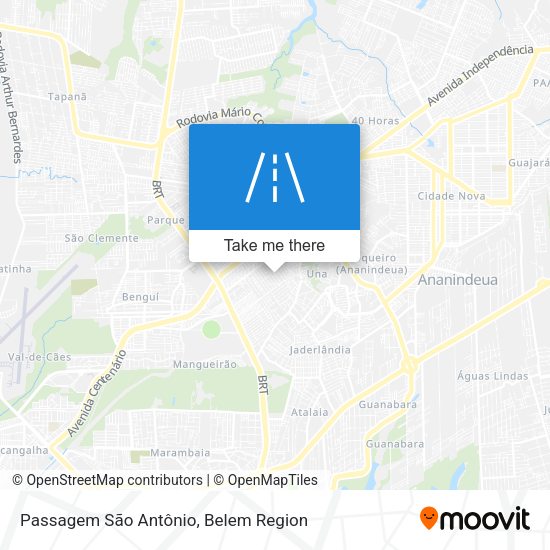 Passagem São Antônio map