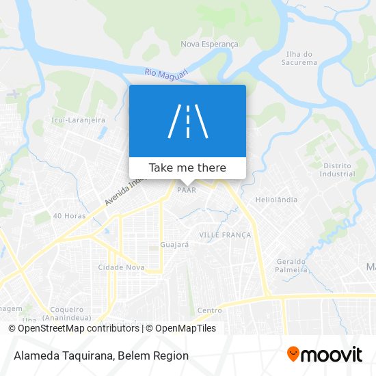 Alameda Taquirana map