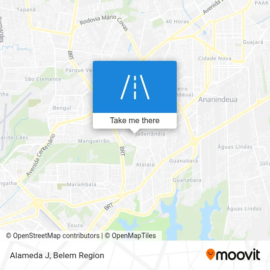Alameda J map