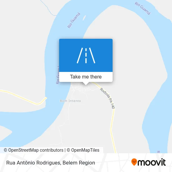 Rua Antônio Rodrigues map