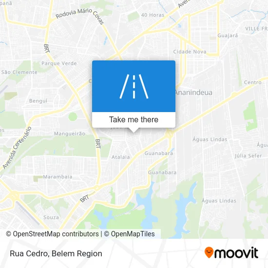 Rua Cedro map