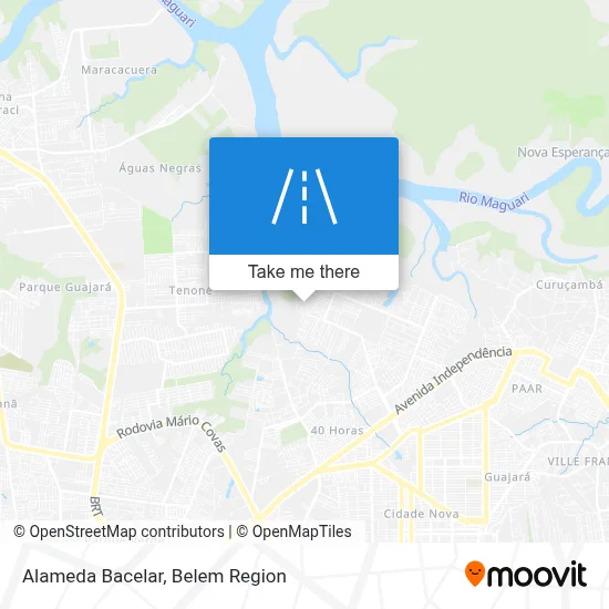 Alameda Bacelar map
