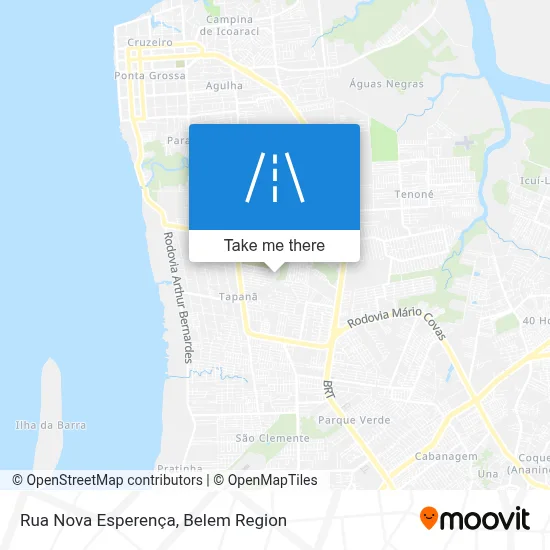 Rua Nova Esperença map
