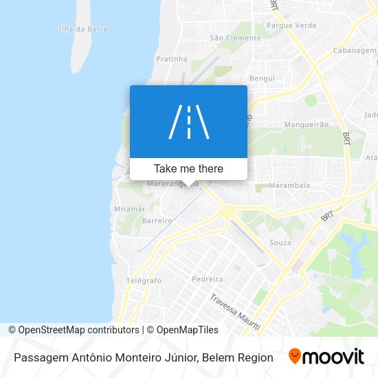 Passagem Antônio Monteiro Júnior map