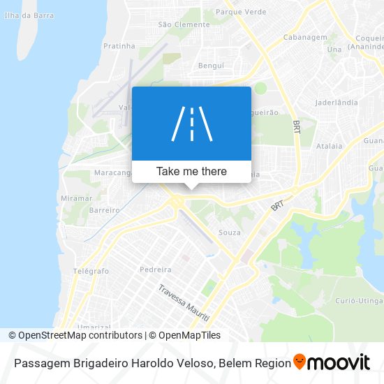 Passagem Brigadeiro Haroldo Veloso map