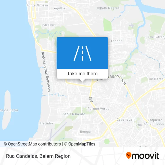 Rua Candeias map