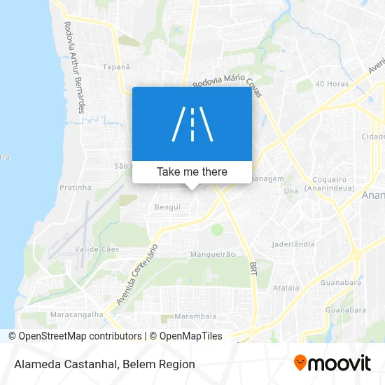 Alameda Castanhal map