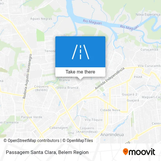 Passagem Santa Clara map