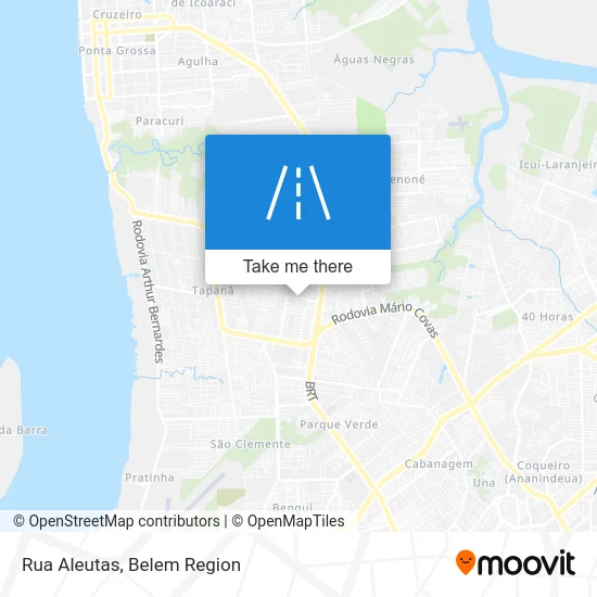 Rua Aleutas map