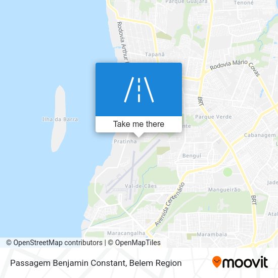 Passagem Benjamin Constant map