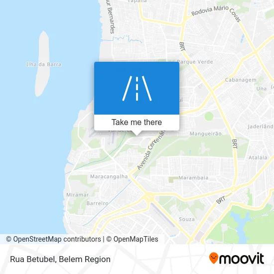 Rua Betubel map