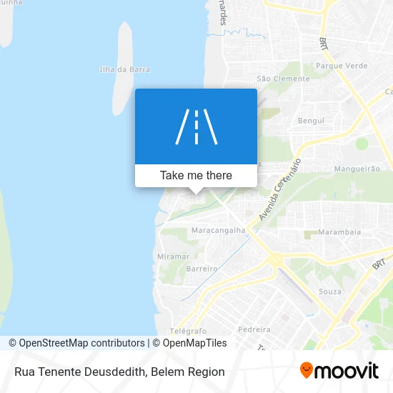 Rua Tenente Deusdedith map