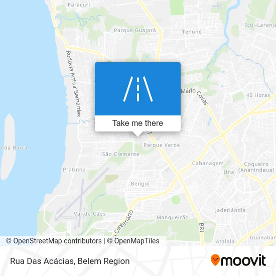 Rua Das Acácias map