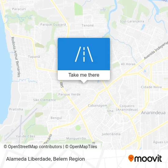 Alameda Liberdade map