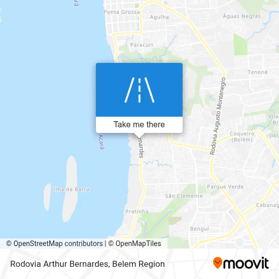 Rodovia Arthur Bernardes map
