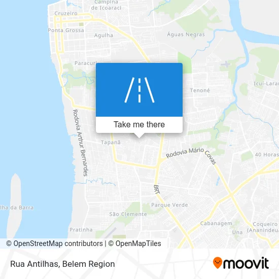 Rua Antilhas map