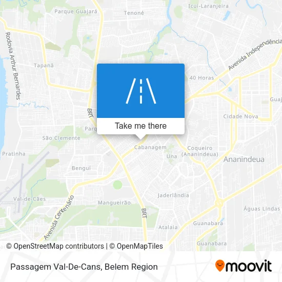 Passagem Val-De-Cans map