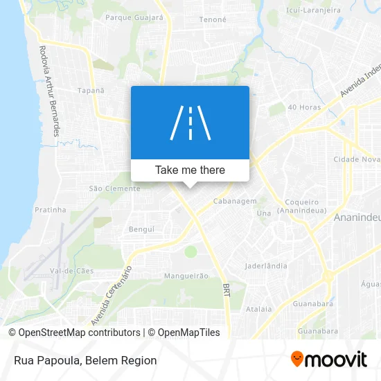 Rua Papoula map