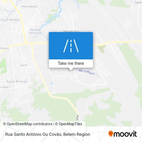 Rua Santo Antônio Ou Covão map