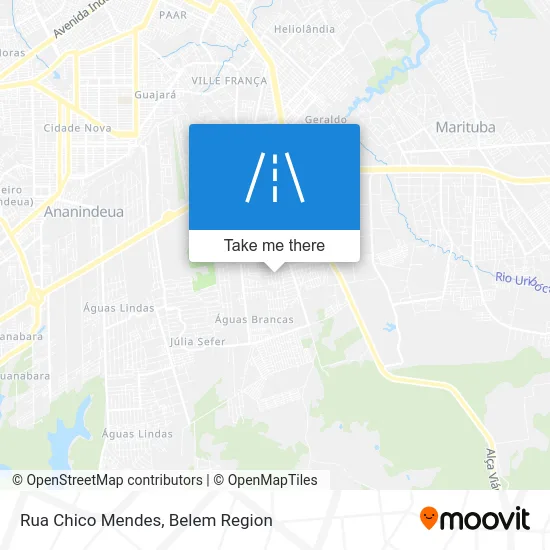 Rua Chico Mendes map
