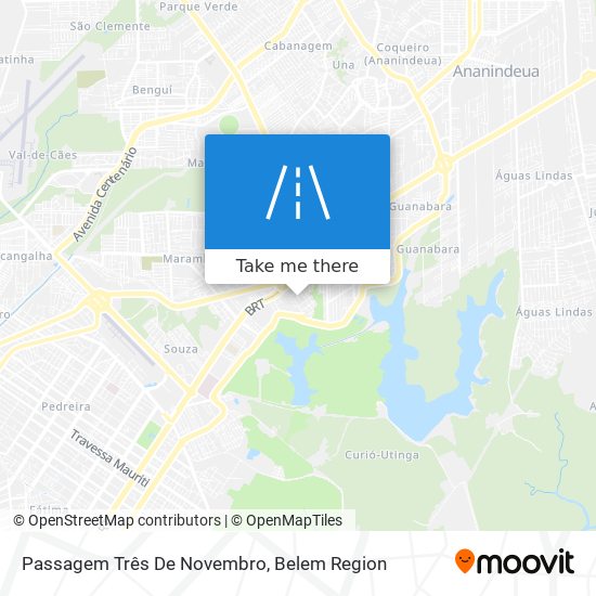 Passagem Três De Novembro map