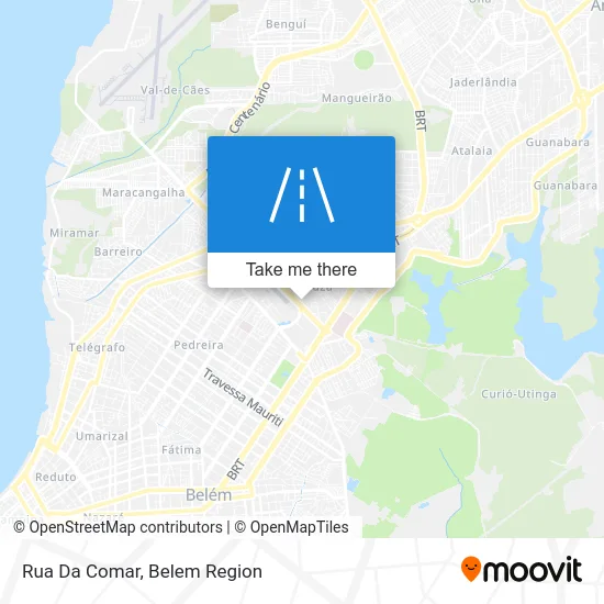 Rua Da Comar map