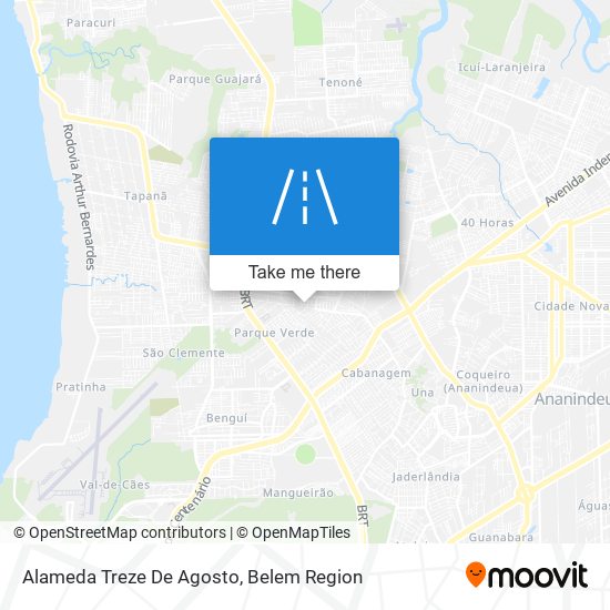 Alameda Treze De Agosto map